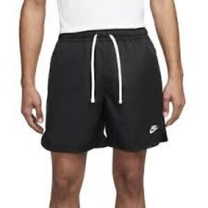 Nike Black Sports Shorts with White Accents